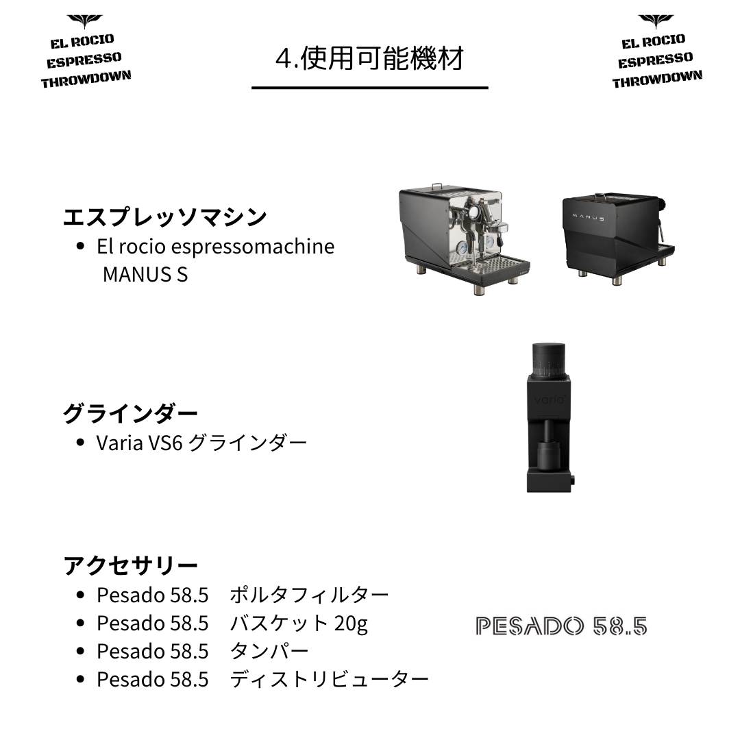 エスプレッソ競技会「EL Rocio Espresso Throwdown」