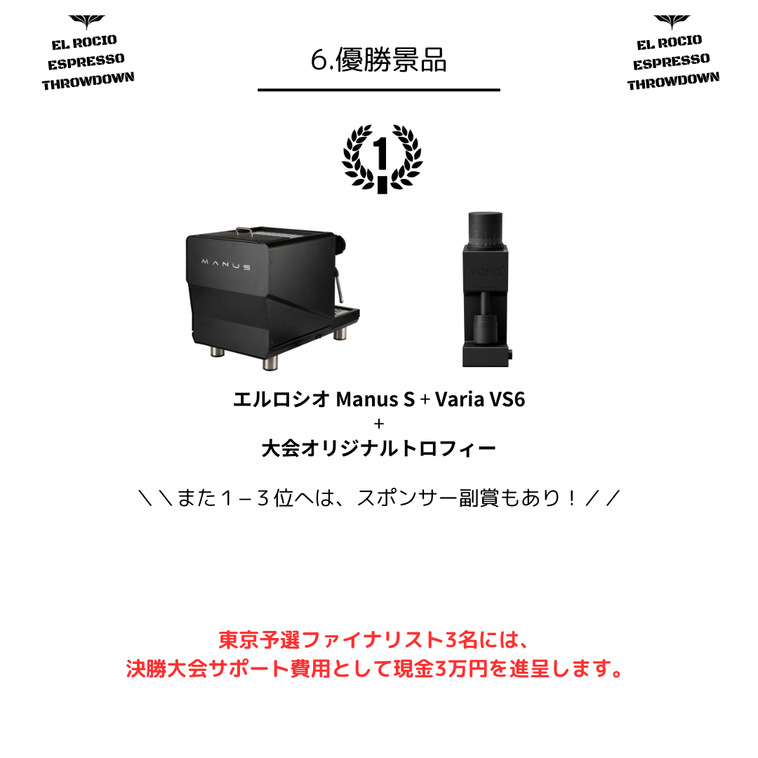 エスプレッソ競技会「EL Rocio Espresso Throwdown」